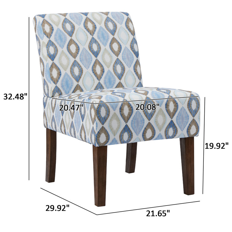 Itasha 21.65'' Wide Elegant Upholstered Accent Chair with Vibrant Color  Choices